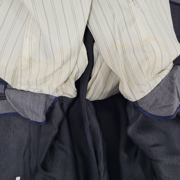 Zara Man Grey Herringbone 2 Button Vented Notch Blazer Sport Coat Size 46 - Picture 5 of 16